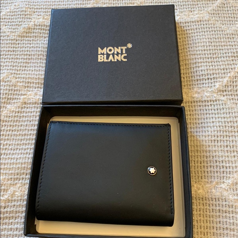 Mont Blanc Leather Wallet New